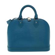 Pre-owned Leather louis-vuitton-bags Louis Vuitton Vintage , Blue , Da...