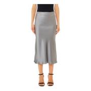 Midi Bias Gesneden Rok Liu Jo , Gray , Dames