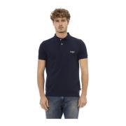 Geborduurde Polo T-shirts Korte Mouw Baldinini , Blue , Heren