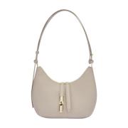 Vanilla Schoudertas Goccia Stijl Furla , Beige , Dames