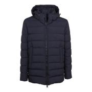 Blauwe Jas Windstopper Parka Aw24 Herno , Blue , Heren