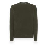 Boucle Round Knit Sweater RRD , Green , Heren