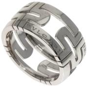 Pre-owned White Gold rings Bvlgari Vintage , Gray , Dames