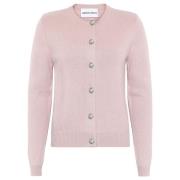 Kasjmier Crew Neck Cardigan Soft Rose Emerson Renaldi , Pink , Dames