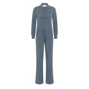 Blauwe Kasjmier Jumpsuit met Knopen en Zakken Emerson Renaldi , Blue ,...