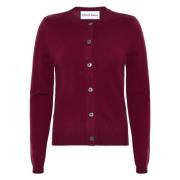 Kasjmier Bordeaux Cardigan Gebreide Trui Emerson Renaldi , Red , Dames