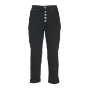 Stijlvolle Jeans met Koons Gioiello Dondup , Black , Dames