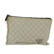 Pre-owned Canvas gucci-bags Gucci Vintage , Beige , Dames