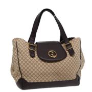 Pre-owned Canvas handbags Gucci Vintage , Beige , Dames