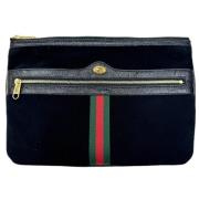 Pre-owned Suede gucci-bags Gucci Vintage , Black , Dames