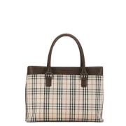 Pre-owned Canvas handbags Burberry Vintage , Beige , Dames