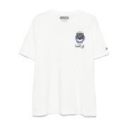 Witte Katoenen Crew Neck T-shirt MC2 Saint Barth , White , Heren