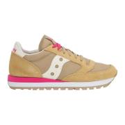 Jazz O' Sneakers met vetersluiting Saucony , Beige , Dames