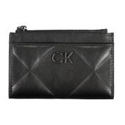 Zwarte Damesportemonnee met Ritssluiting Calvin Klein , Black , Dames