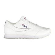 Heren Witte Sportieve Veterschoenen Fila , White , Heren