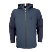 Hybride Hoodie met Afneembare Capuchon in Blauw Aeronautica Militare ,...