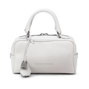 Witte leren tote tas Brunello Cucinelli , White , Dames