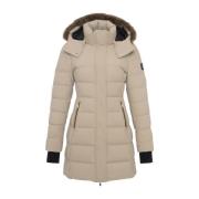 Shearling Parka in Zand Bruin Goud Moose Knuckles , Beige , Dames