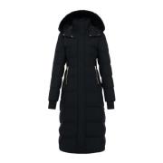 Dames Shearling Parka in Zwart Goud Moose Knuckles , Black , Dames