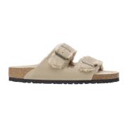 Beige Sandalen voor Zomer Outfits Birkenstock , Beige , Dames