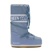 Grijze Winterlaarzen met Logoprint Moon Boot , Blue , Dames