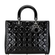 Pre-owned Leather dior-bags Dior Vintage , Black , Dames