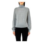 Trui met Gesloten Hals Dolcevita Stijl Liu Jo , Gray , Dames