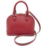 Pre-owned Leather louis-vuitton-bags Louis Vuitton Vintage , Red , Dam...