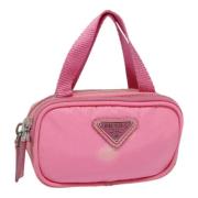 Pre-owned Nylon handbags Prada Vintage , Pink , Dames