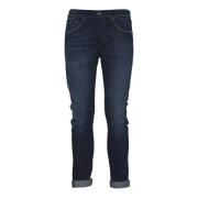 Iconische Denim Jeans Dondup , Blue , Heren