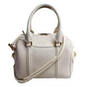 Pre-owned Leather handbags Burberry Vintage , Beige , Dames