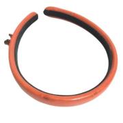 Pre-owned Leather hair-accessories Chanel Vintage , Orange , Dames