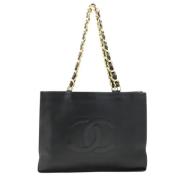 Pre-owned Leather chanel-bags Chanel Vintage , Black , Dames