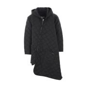 Zwarte Gewatteerde Parka Jas Comme des Garçons , Black , Heren