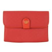 Pre-owned Leather gucci-bags Gucci Vintage , Red , Dames