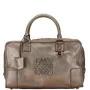 Pre-owned Leather handbags Loewe Pre-owned , Gray , Dames