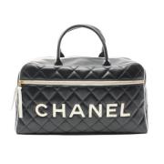 Pre-owned Leather chanel-bags Chanel Vintage , Black , Dames