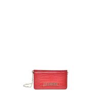 Stijlvolle Leren Tas Love Moschino , Red , Dames