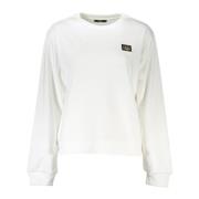 Chique wit geborsteld gezellig sweatshirt Cavalli Class , White , Dame...