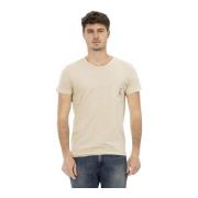 Action T-shirt Lente/Zomer Heren Collectie Trussardi , Beige , Heren