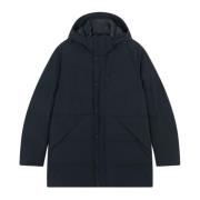 Dons Parka met Dubbele Rits Paul & Shark , Black , Heren