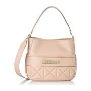 Stijlvolle Leren Tas Love Moschino , Beige , Dames