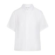 Korte Mouw Blouse Mina Samsøe Samsøe , White , Dames