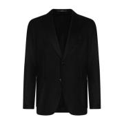 Klassieke Wollen Blazer Windsor , Black , Heren