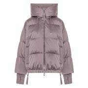 Korte Oversized Pufferjas Duno , Purple , Dames