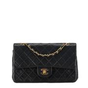 Pre-owned Leather chanel-bags Chanel Vintage , Black , Dames