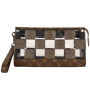 Pre-owned Canvas pouches Louis Vuitton Vintage , Brown , Dames