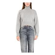 Wollen Coltrui Sweater Dondup , Gray , Dames