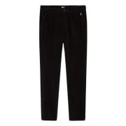 Zwarte Chino Fluwelen Broek Tommy Hilfiger , Black , Heren