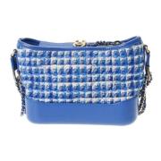 Pre-owned Leather chanel-bags Chanel Vintage , Blue , Dames